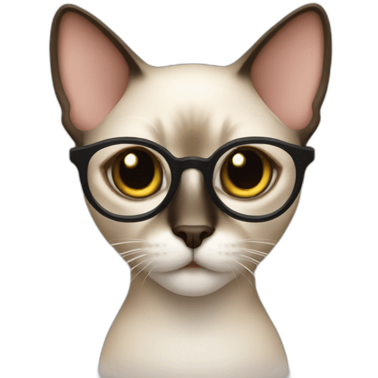 Siamese cat stylist emoji