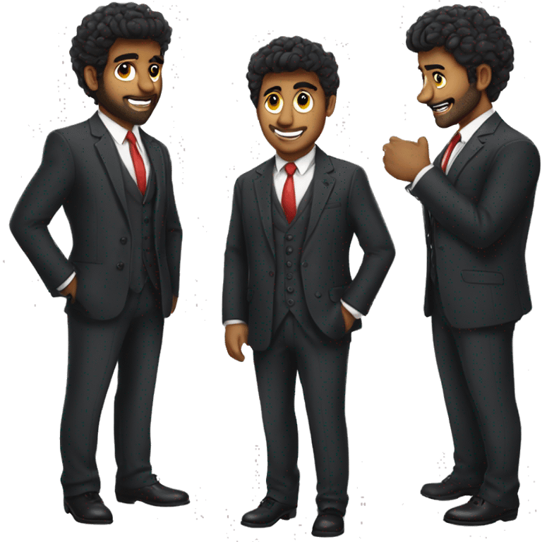 Youtuber Love Babbar in a 3 piece suit emoji