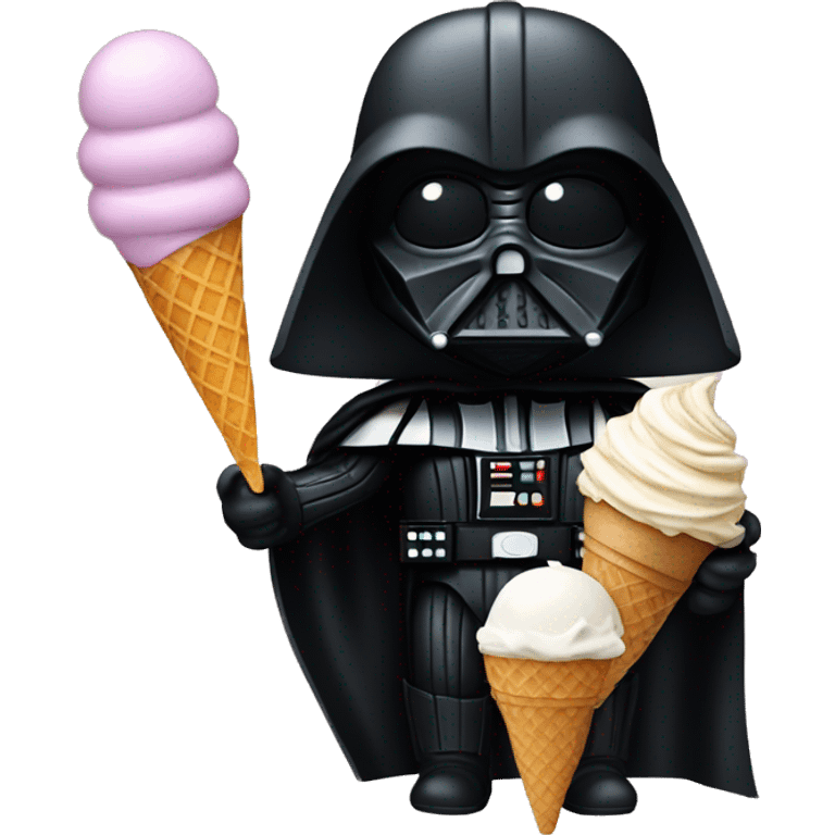 darth vader with ice cream cone emoji