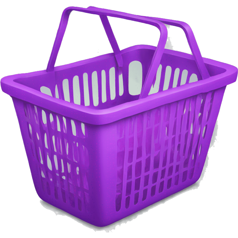 shopping basket violet emoji