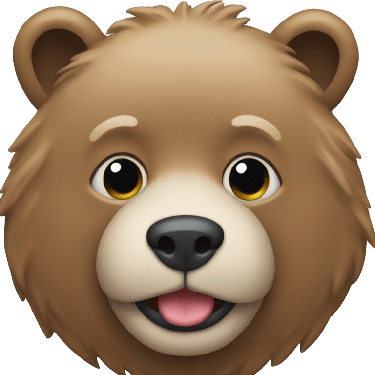 Bear face with dog body  emoji