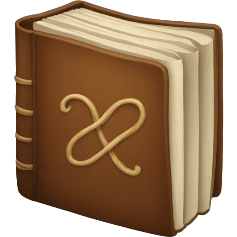 Brown books emoji