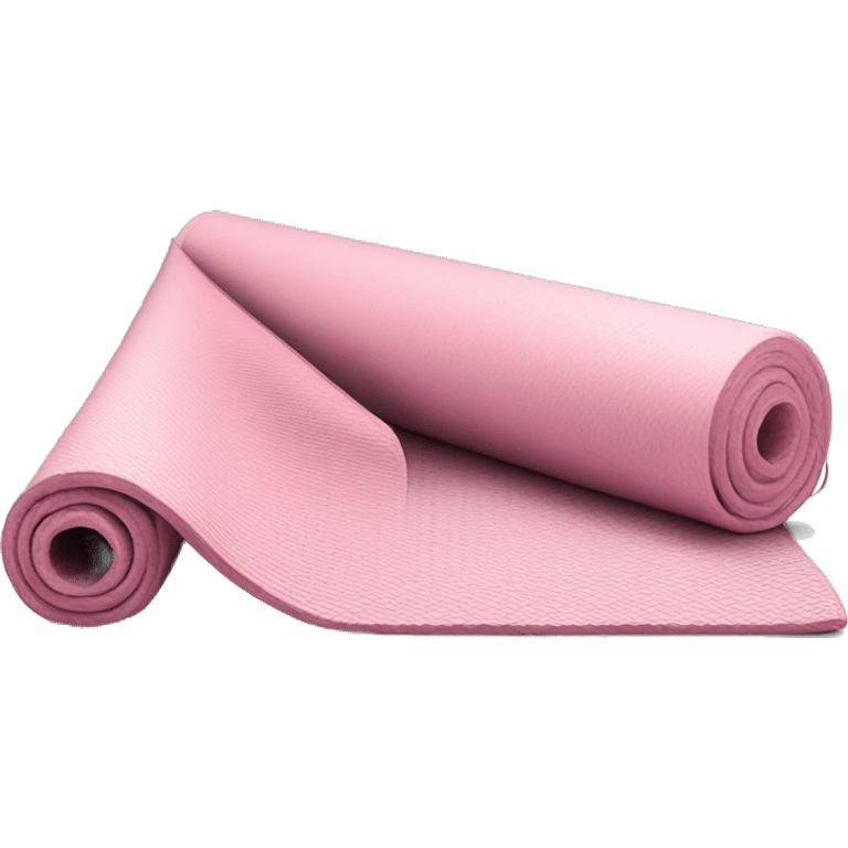 Light pink rolled up yoga mat emoji