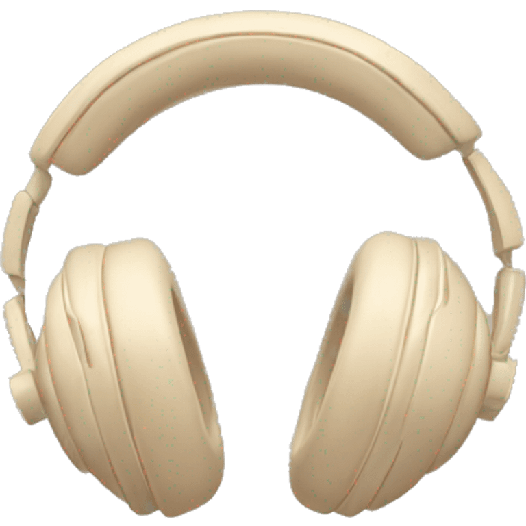 headphones for music Beige Aesthetic emoji