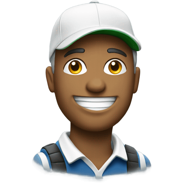 Smiling golfer emoji