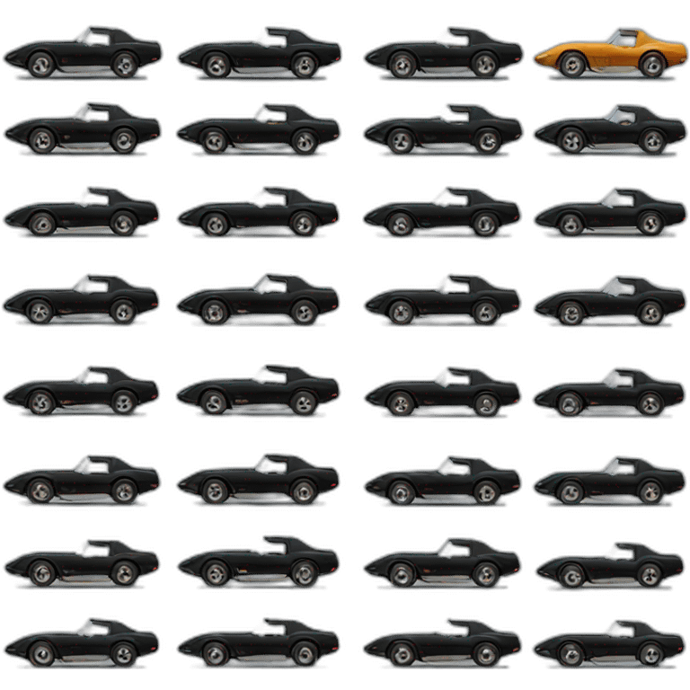 Black 1979 corvette emoji