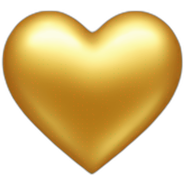 Golden heart emoji