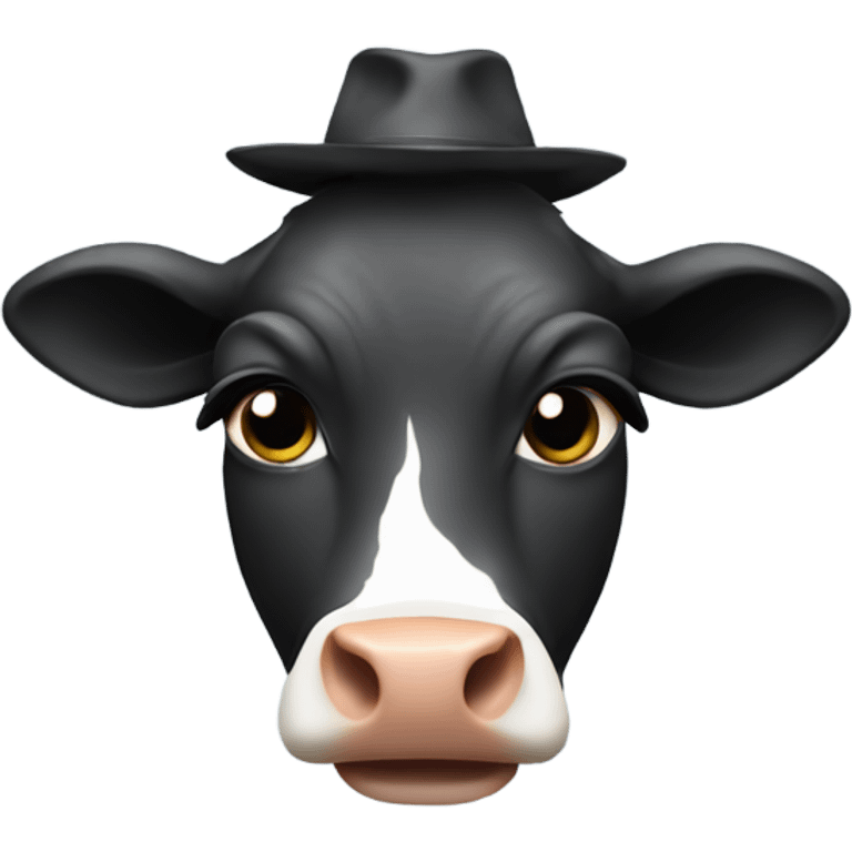 Cow disco emoji