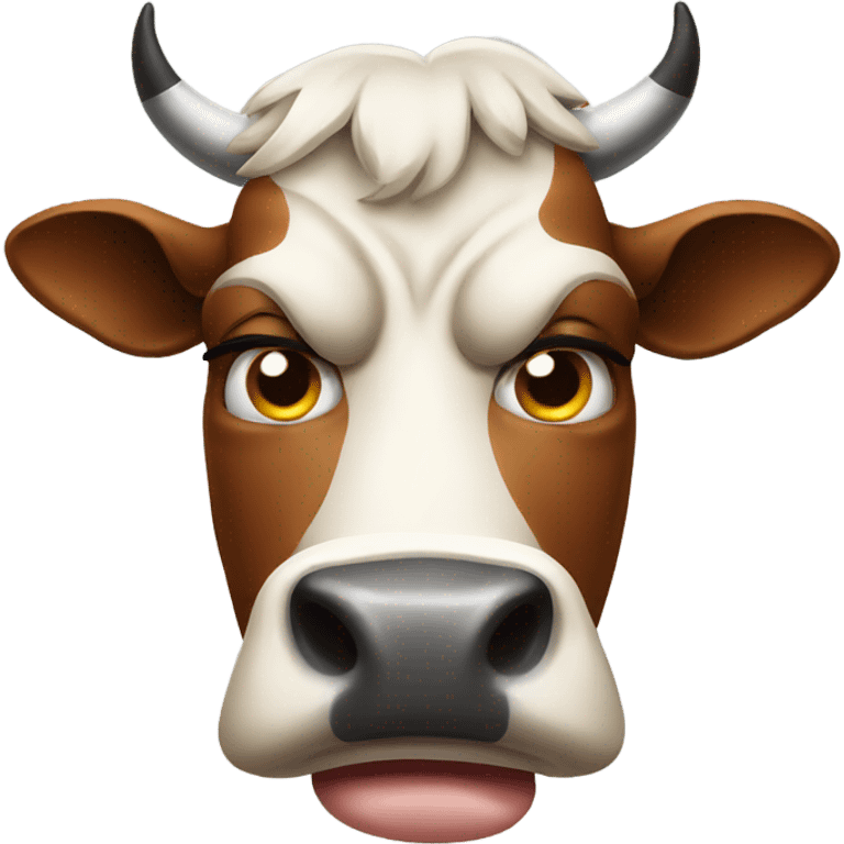 angry cow emoji