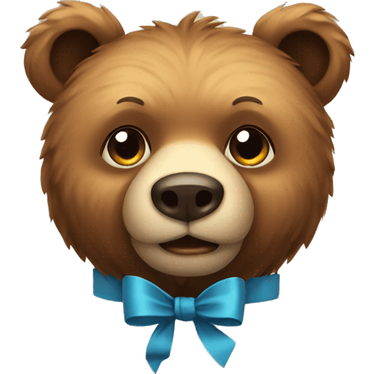 bear with bow  emoji