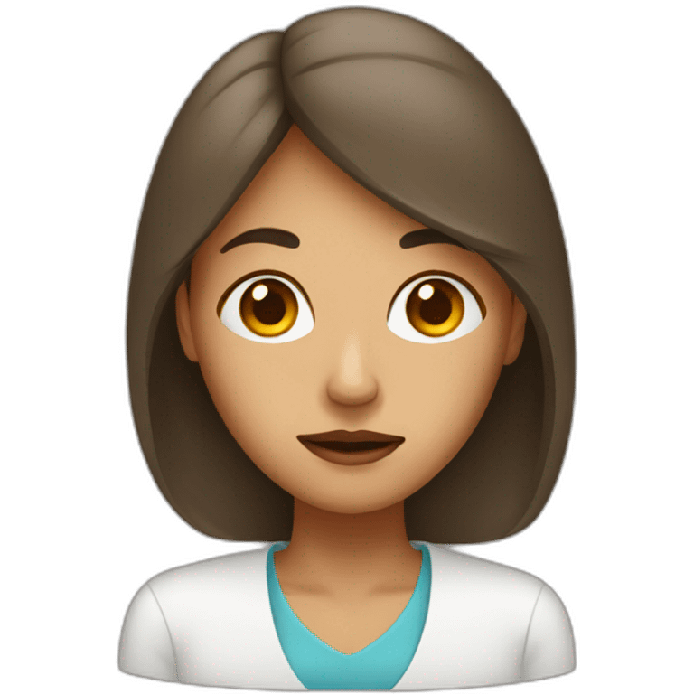 a woman with anemia emoji