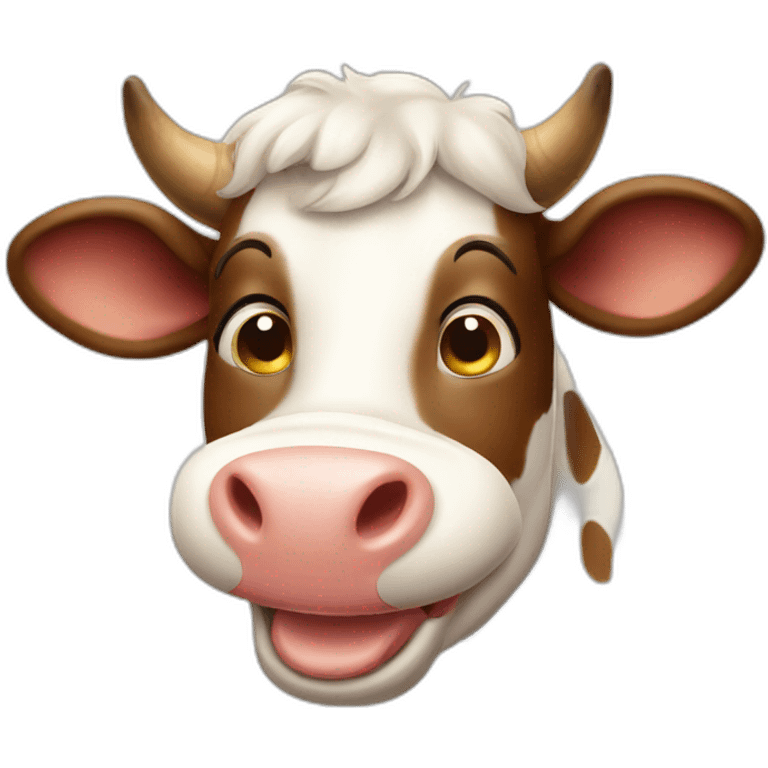 happy cow emoji