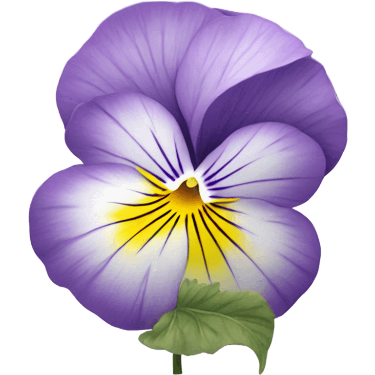 Light purple pansies  emoji