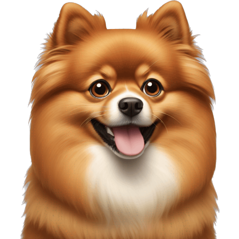 The red-haired pomeranian emoji