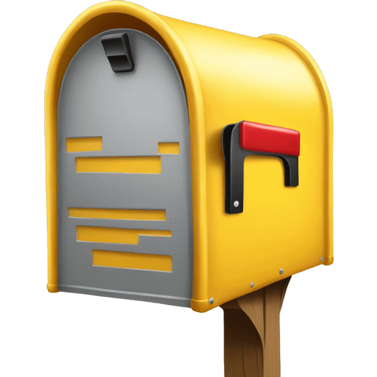 yellow overstuffed mailbox emoji