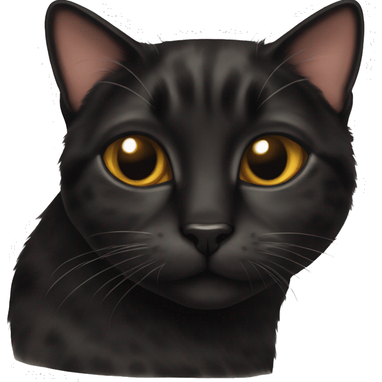 Tortie black cat emoji