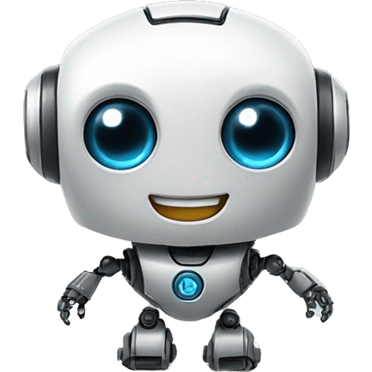 tiny robot smiling emoji