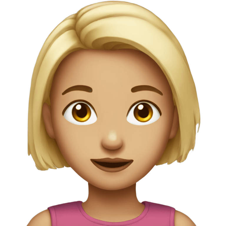 emoji portrait of a girl emoji