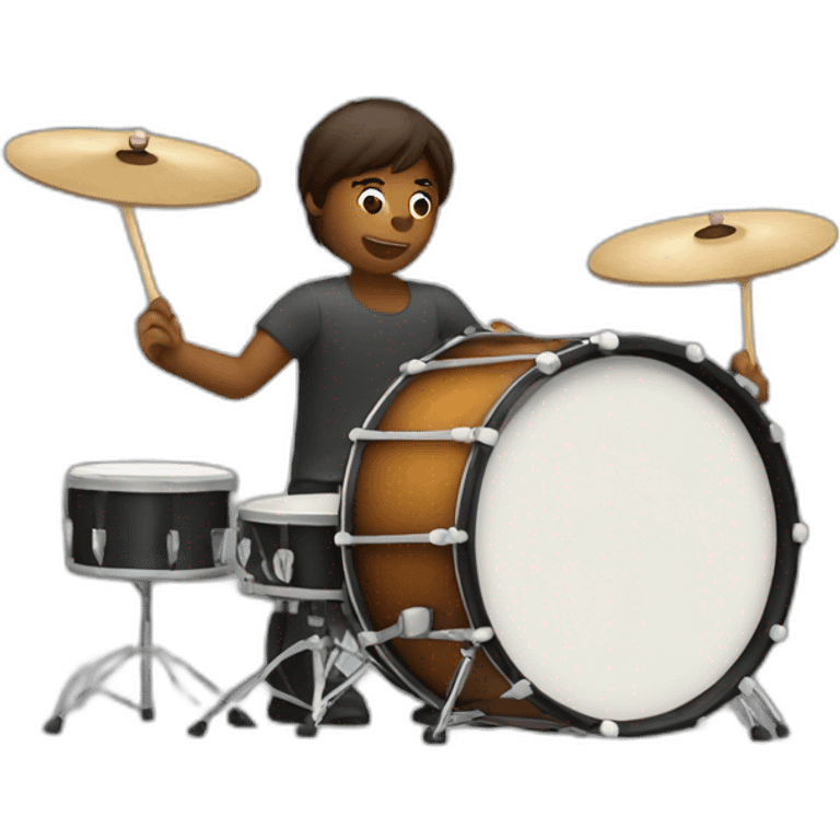 Person play drum  emoji