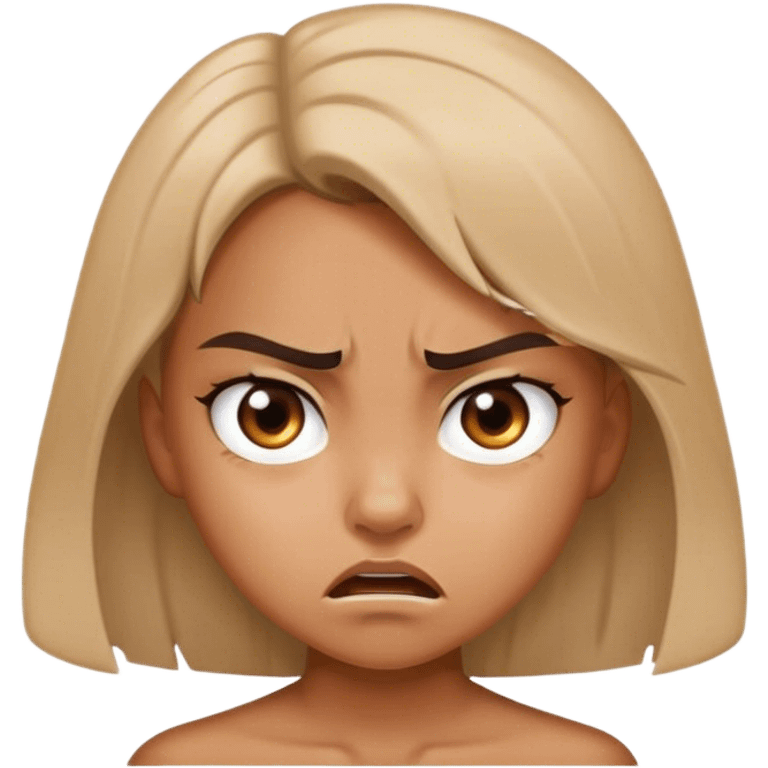 Angry girl emoji