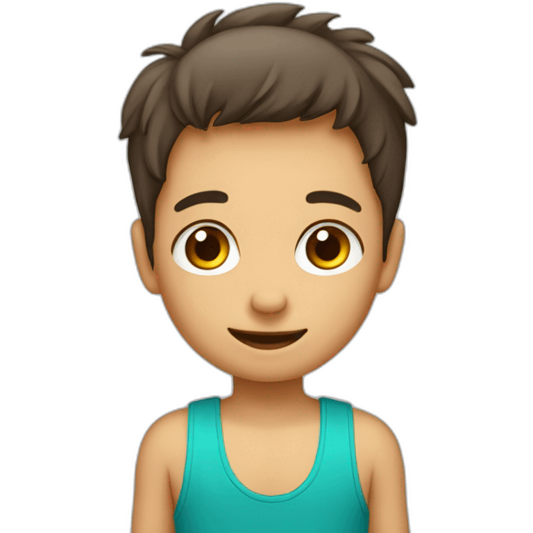 Niño saludable emoji