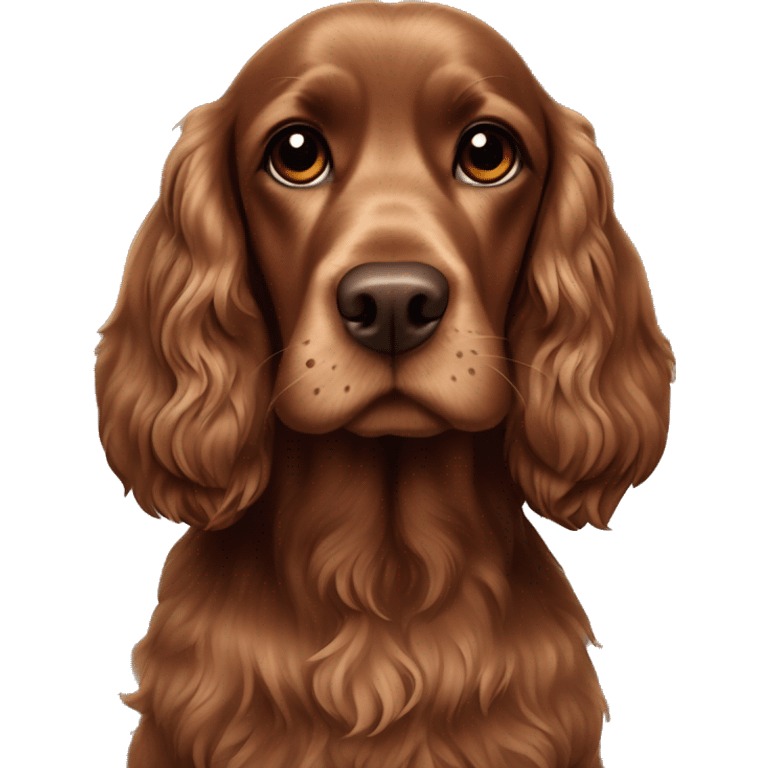 brown cocker spaniel emoji