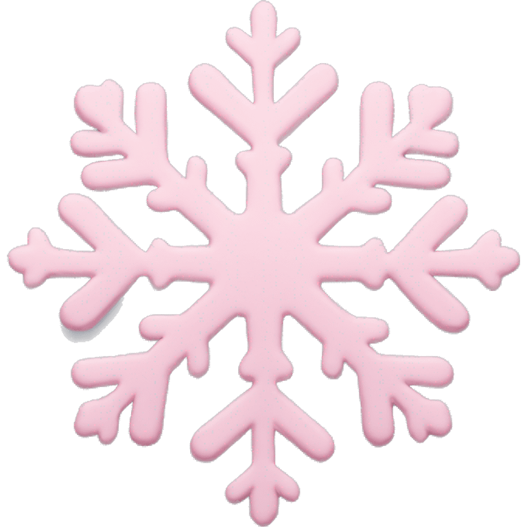 pastel pink snowflake  emoji