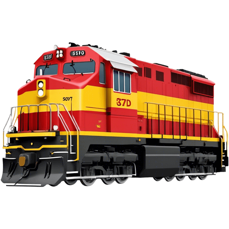 Diesel Locomotive - EMD SD70 (Model Year: 2021) (Iconic colour: Red and yellow) emoji