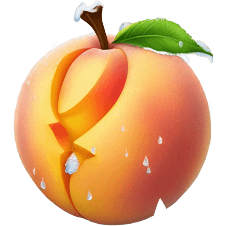 Frozen Peach  emoji