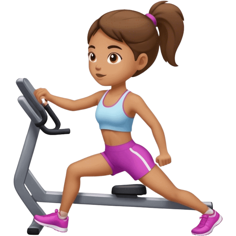 Exercising girl emoji