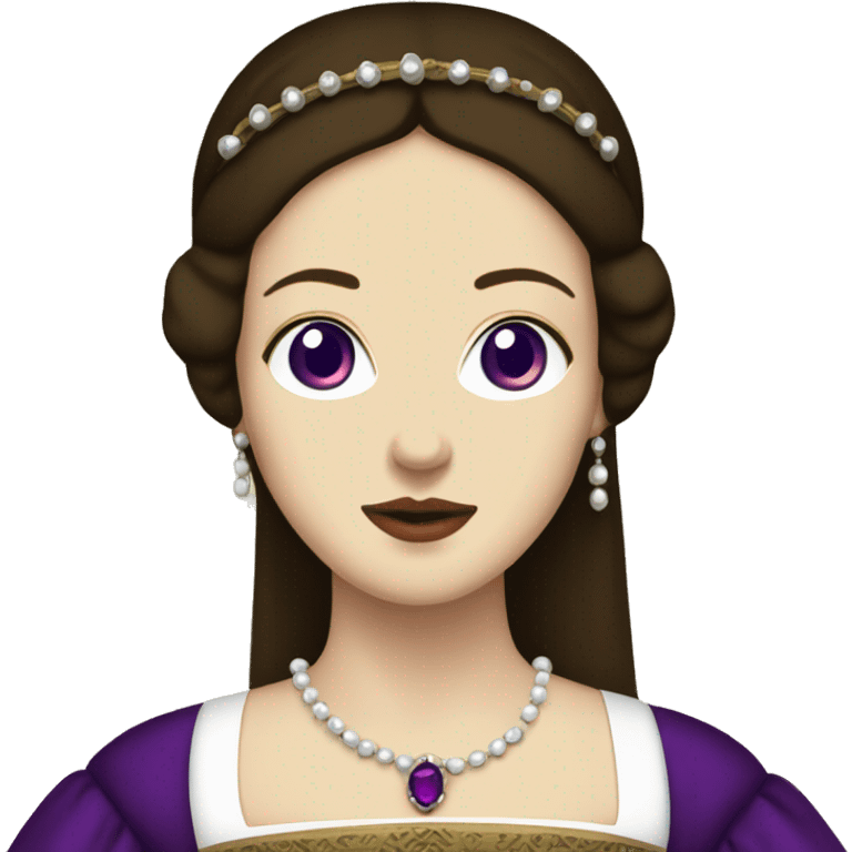 anne boleyn with purple eyes emoji