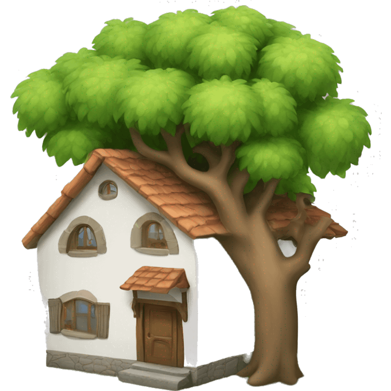 Casa en un arbol   emoji