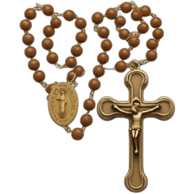 Catholic rosary without filling emoji