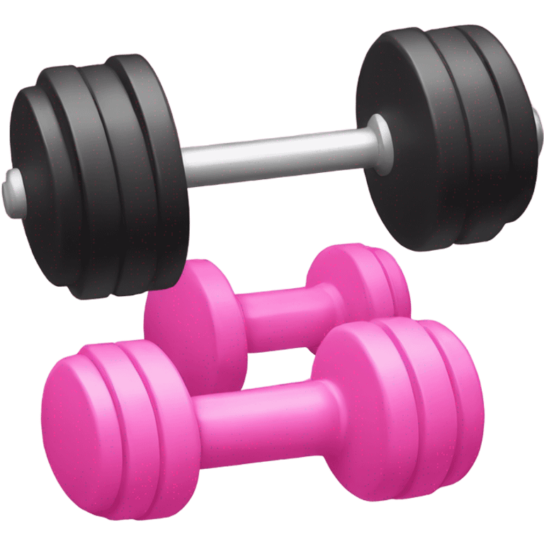 pink dumbbell emoji