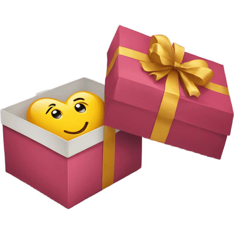 Heart in a gift box emoji