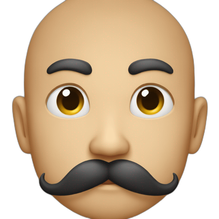 tonton H moustache emoji