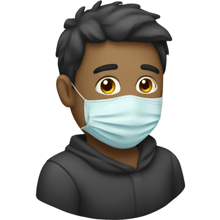 A sick man have mask  emoji