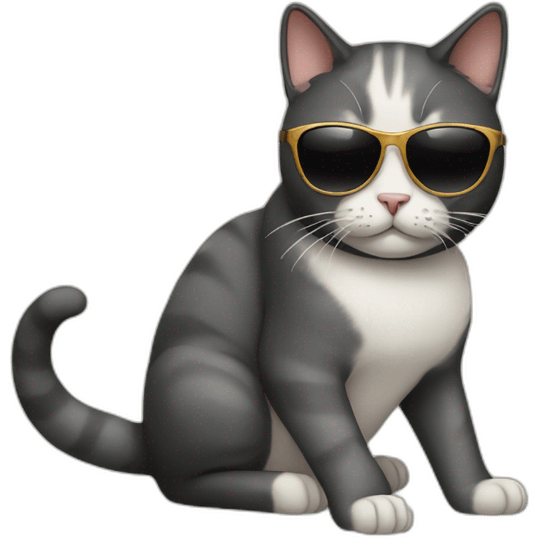 Cat with sunglasses emoji