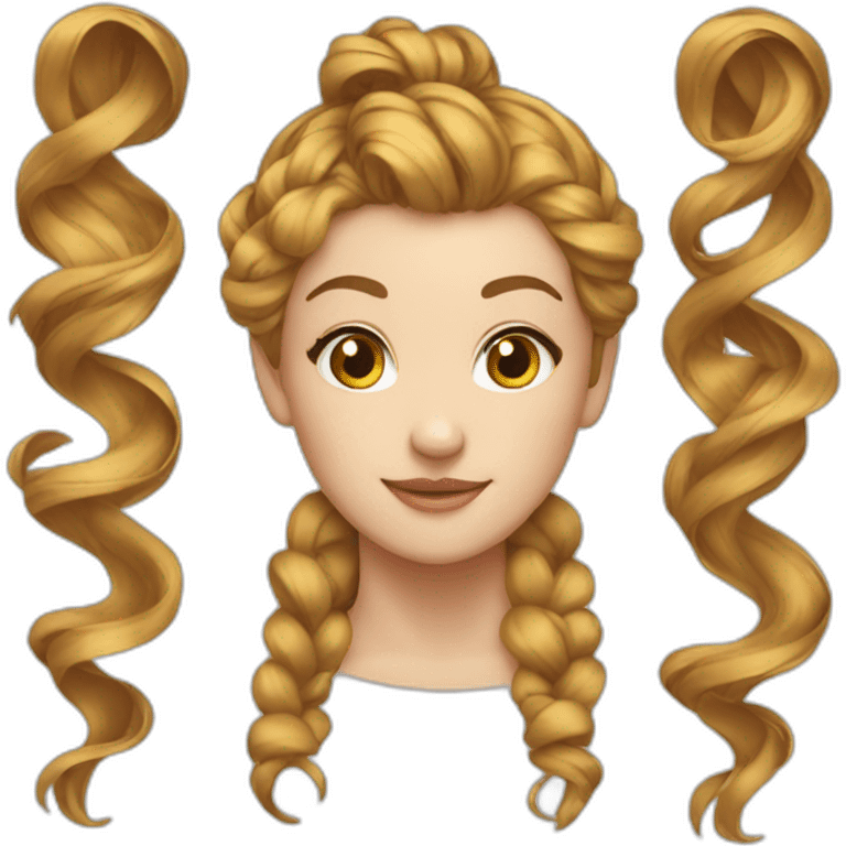 Ribbon hairstyle  emoji