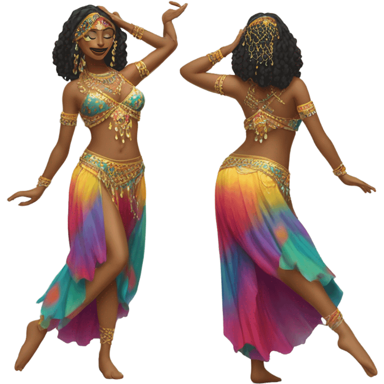 Woman belly dance emoji