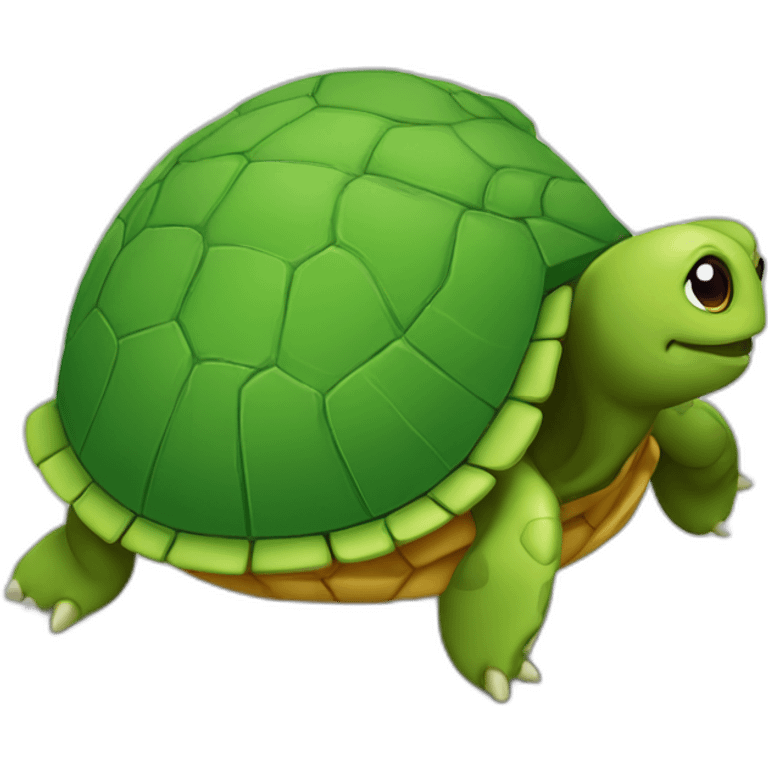 Tortue sur la pin emoji