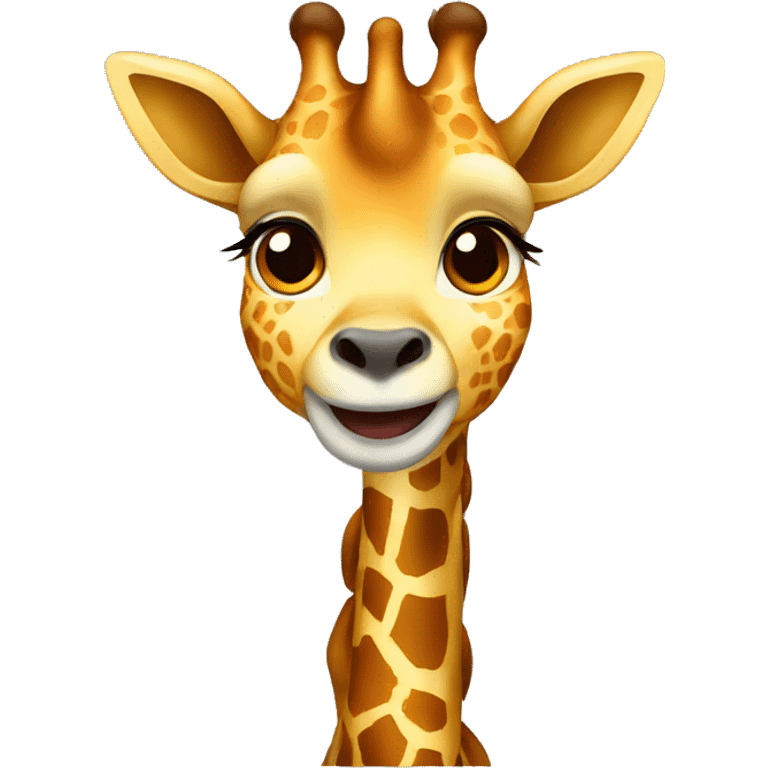 Cute female girrafe emoji