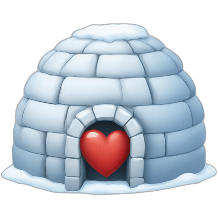 igloo heart theme emoji