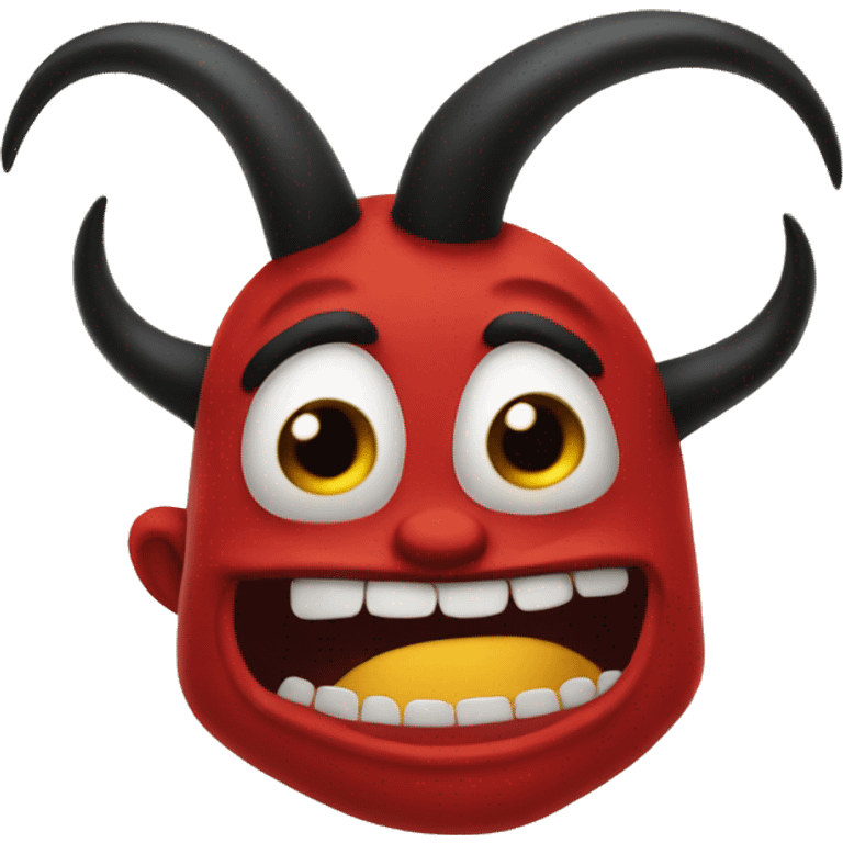 Crazy devil emoji