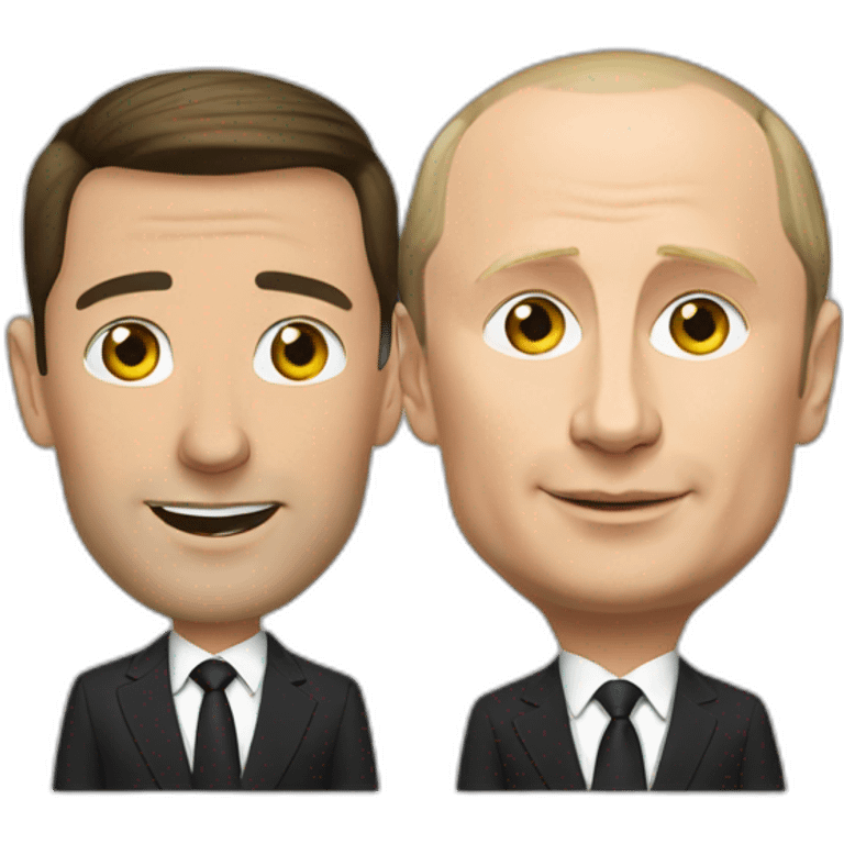 Zelensky and putin  emoji