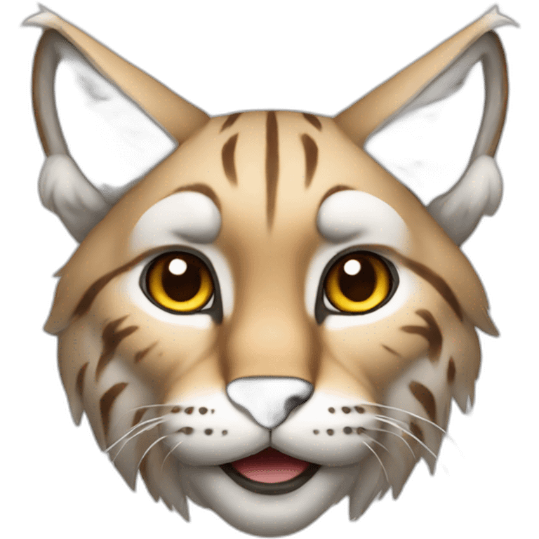 Lynx with big ears emoji