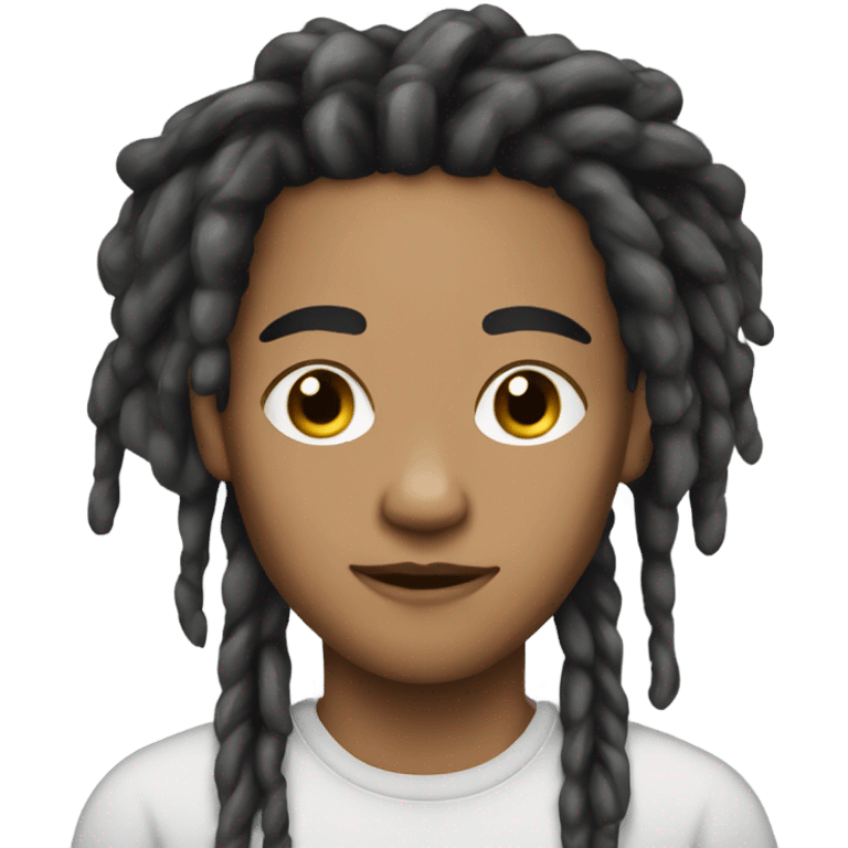 A lightskin with dreads emoji