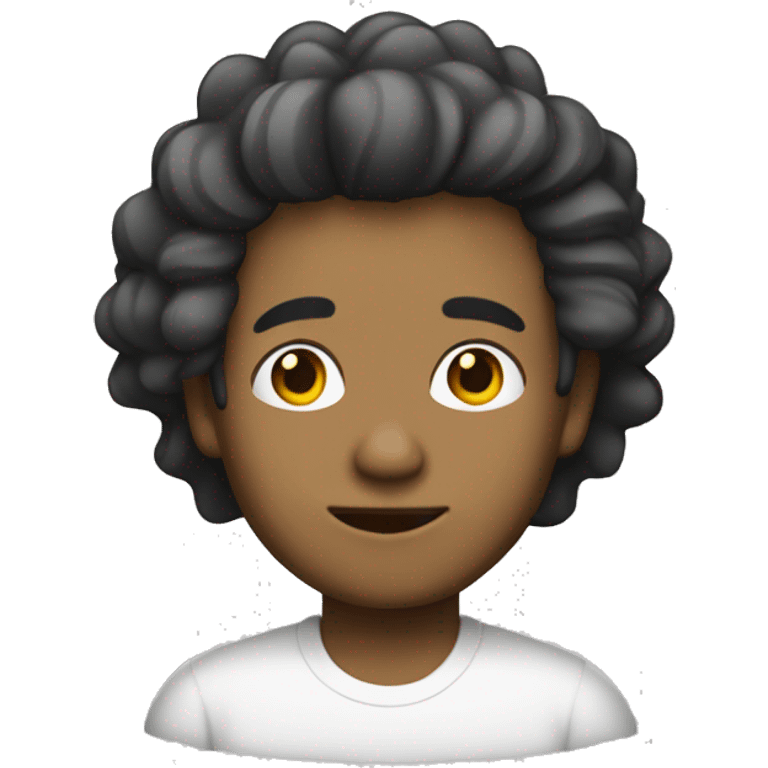 Chico con pelo blanco emoji