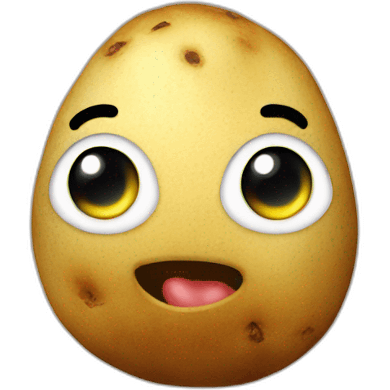 potato talking emoji