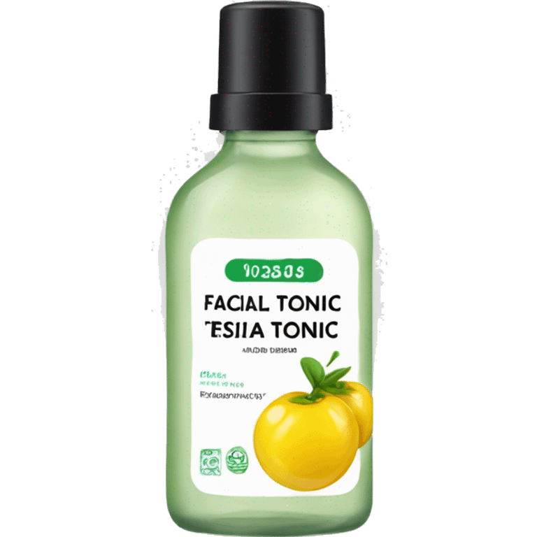 facial tonic with label emoji